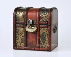 Wood Deck Box Chest for MTG Magic EDH Commander Yugioh Pokemon TCG FAB Dice DnD - Image 1