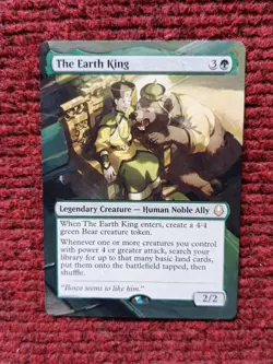 The Earth King MTG Avatar: The Last Airbender Hand Painted Extended Altered Art - Image 2
