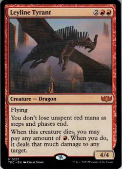 MTG Leyline Tyrant (221) | NM | Commander: Tarkir: Dragonstorm {TDC} - Image 1