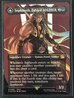Sephiroth, Fabled SOLDIER (0382) (Borderless) Final Fantasy Foil - Image 1