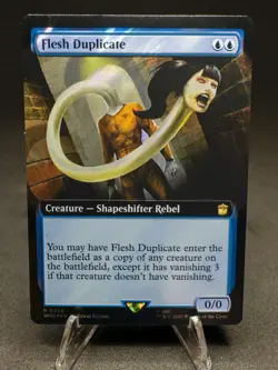 Flesh Duplicate (Extended Art) (Surge Foil) Universes Beyond: Doctor Who Foil NM - Image 1