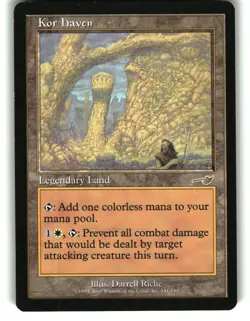 Magic the Gathering - Nemesis Kor Haven 141 Rare 2000 - Image 1