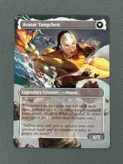 The Legend of Yangchen MTG Avatar: The Last Airbender Hand Painted Altered Art v - Image 2