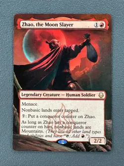 Zhao, the Moon Slayer MTG Avatar: The Last Airbender Hand Painted Altered Art v - Image 1