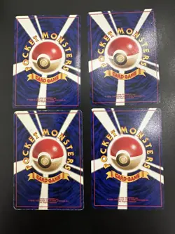 Vintage Japanese Pokemon Card Lot Gym Heroes/ Base Set - LP - 4 Cards - Image 2