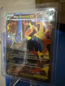 Pokemon TCG Phantasmal Flames Mega Heracross ex 108/094 Ultra Rare Full Art - Image 1