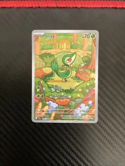 Snivy 087/086 Illustration Rare SV: Black Bolt - English Pokemon TCG NM - Image 1