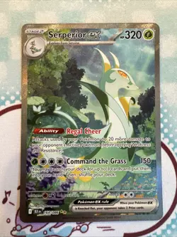 Pokemon Serperior EX 164/086 Black Bolt Holo Card, Near Mint Condition - Image 1