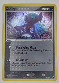 Pokemon TCG Sableye 31/110 Holon Phantoms Reverse Holo Rare Stamped - Image 4