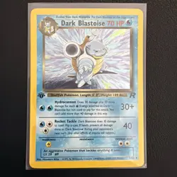 Dark Blastoise 3/82 1st Edition Team Rocket Unlimited Holo Pokemon TCG LP - Image 1