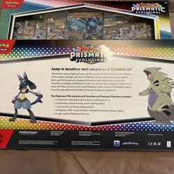Pokemon Prismatic Evolutions Lucario Ex & Tyranitar Ex Premium Collection X2 - Image 5
