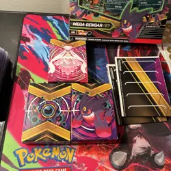 2025 Pokemon Mega Battle Deck Mega Gengar TCG- HAUNTER illustration Rare Promo - Image 4