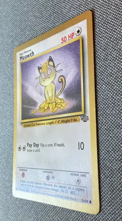 Pokemon TCG Meowth Gold Border #56/64 1999 WOTC Fruit Roll Up Promo - Image 3