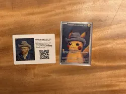 Pokemon Pikachu TCG Grey Felt Hat Van Gogh Full Art Promo SVP #085 - Image 1