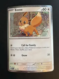 Eevee SVP200 Black Star Promo Cosmos Holo Destined Rivals Pokemon TCG NM - Image 1