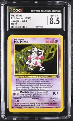 Mr. Mime *CGC 8.5* Holo *Jungle* #6 *1999* Vintage * Pokemon - Image 1