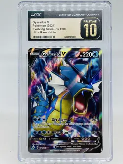 2021 Pokemon GYARADOS Evolving Skies 171/203 Ultra Rare Holo CGC PRISTINE 10 - Image 1