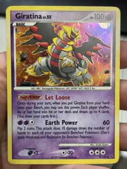 Giratina Lv.55 9/127 Holo Vintage Pokemon Platinum 2009 With A Swirl! NM - Image 1