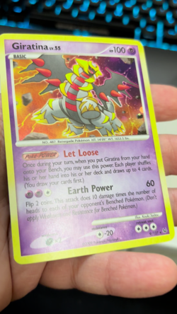 Giratina Lv.55 9/127 Holo Vintage Pokemon Platinum 2009 With A Swirl! NM - Image 2