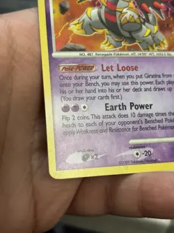 Giratina Lv.55 9/127 Holo Vintage Pokemon Platinum 2009 With A Swirl! NM - Image 3