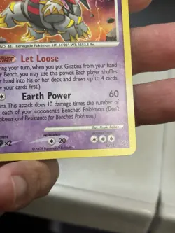 Giratina Lv.55 9/127 Holo Vintage Pokemon Platinum 2009 With A Swirl! NM - Image 4