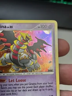 Giratina Lv.55 9/127 Holo Vintage Pokemon Platinum 2009 With A Swirl! NM - Image 5