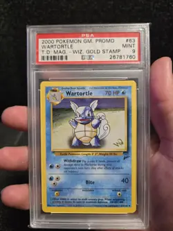 DEFECTIVE PSA 9 Wartortle Base set 2 63130 W Stamp 2000 pokemon Top Deck G3D - Image 3