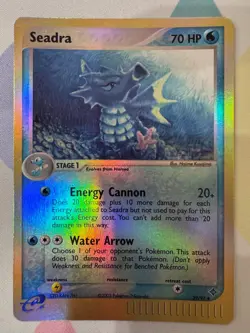 Pokemon, Seadra, Reverse Holo, EX Dragon, 39/97, MP/LP - Image 1