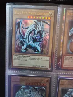 Yugioh Lot Of 4 Blue Eyes White Dragons LCKC en001 Unlimited - Image 2