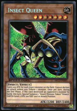 Yu-Gi-Oh! - Insect Queen 2023 SBC1-END01 Secret Rare 1st Edition - Image 1