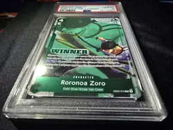 ONE PIECE EB02-019 Roronoa Zoro WINNER Promo PSA 10 Gem Mint EN - Image 4