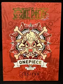 ONE PIECE Monkey D. Luffy CCG Rare Case Hit Serial 163/199! OP-COP-03 - Image 2