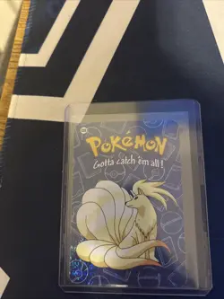 Ninetales #038 Vintage 2000 Pokemon Vending Prism Holo Sticker Card - Image 1
