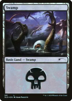Swamp 561 -Foil Near Mint MTG Secret Lair - Image 1