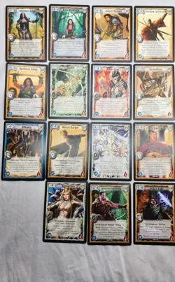 Warlord: Saga Of The Storm CCG Full Art Character Card Lot Of 36 - Image 4