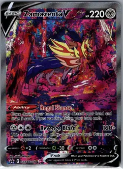 Zamazenta V GG54/GG70 Crown Zenith: Galarian Gallery - Pokemon Card - NM - Image 1