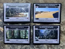 Star Wars CCG 1st Edition Location Light Side Card Lot - Image 1