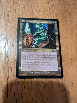 Pernicious Deed Magic The Gathering 2001 Enchantment Black Green 114/143 3/4 - Image 1