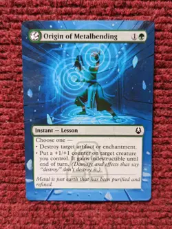 Origin of Metalbending MTG Avatar: The Last Airbender Hand Painted Altered Art v - Image 2