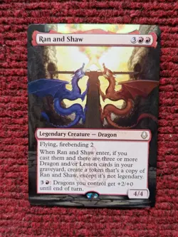 Ran and Shaw MTG Avatar: The Last Airbender Hand Painted Borderless Altered Art - Image 2