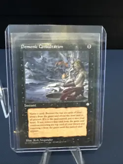 MTG - Magic The Gathering - Demonic Consultation - Ice Age - NP/LN! - Image 3