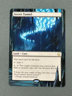 Secret Tunnel MTG Avatar: The Last Airbender Hand Painted Borderless Altered Art - Image 1