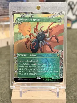 MINT - Radioactive Spider (Borderless FOIL) Marvel's Spider-Man SPM #212 MTG - Image 1