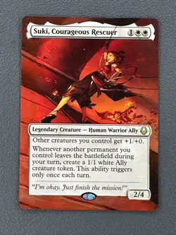 Suki, Courageous Rescuer MTG Avatar: The Last Airbender Hand Painted Altered Art - Image 1