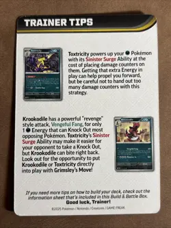 Pokemon Mega Heracross TrainerTips Phantasmal Flames Build And Battle Insert LP - Image 2