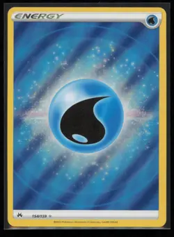 Water Energy 154/159 Pokemon Crown Zenith Rare Ultra Near Mint - Image 1
