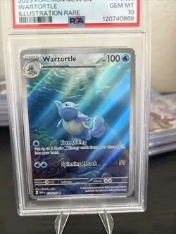 2023 POKEMON MEW EN-151 ILLUSTRATION RARE #171 WARTORTLE PSA 10 - Image 2