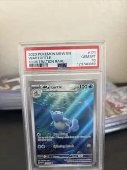 2023 POKEMON MEW EN-151 ILLUSTRATION RARE #171 WARTORTLE PSA 10 - Image 3