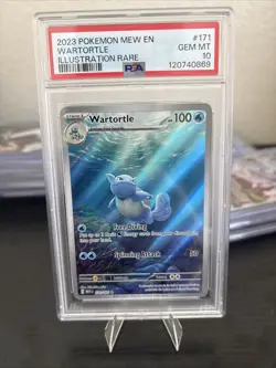 2023 POKEMON MEW EN-151 ILLUSTRATION RARE #171 WARTORTLE PSA 10 - Image 4
