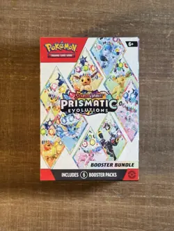 Pokemon Scarlet Violet Prismatic Evolutions Booster Bundle 6 Packs Sealed - Image 1